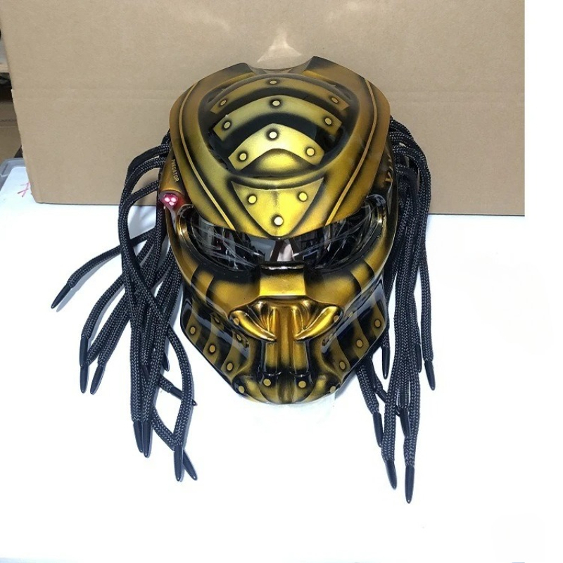 Custom Predator Motorcycle Helmet - Helm Motor Full Face Racing Predator