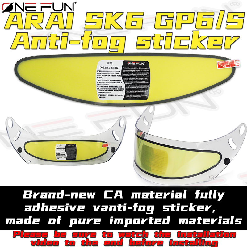 Motorcycle Helmet Anti Fog Pinlock Shield - Pelindung Visor Anti-Kabut SK6 untuk Helm