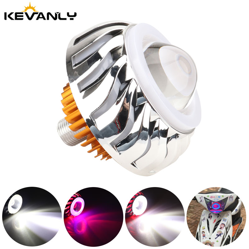 Universal Motorcycle Led Headlight Projector - Lampu depan sepeda motor mobil LED