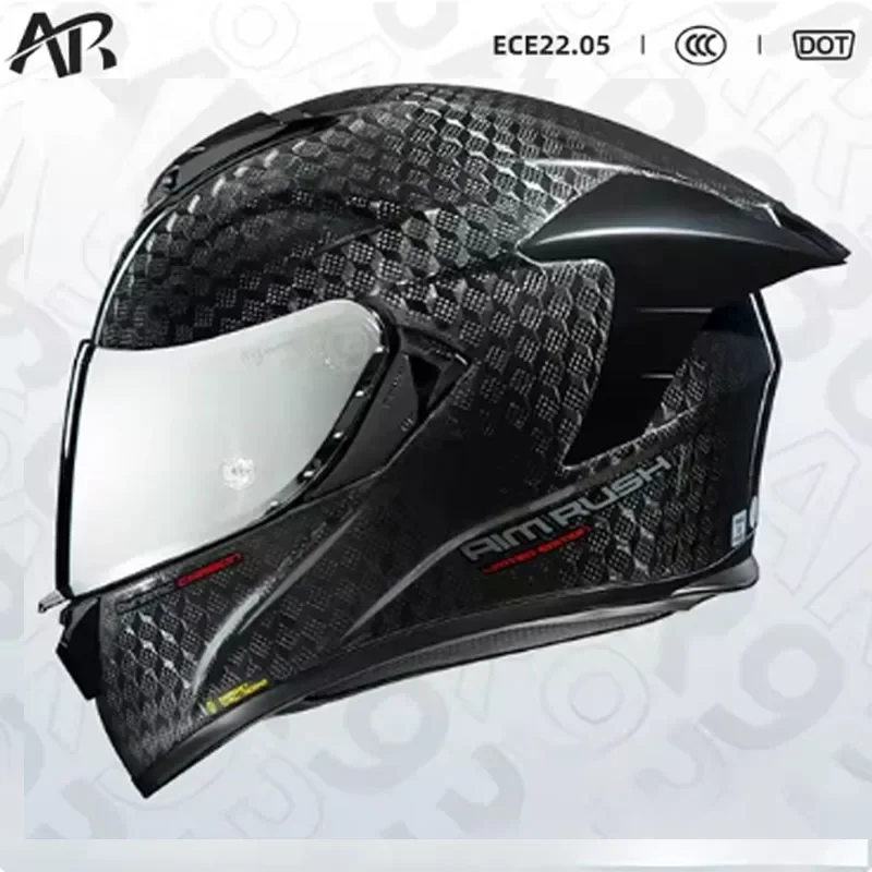 AR helm sepeda motor serat kar - Carbon Fiber Lightweight Motorcycle Helmet ulasan dan harga