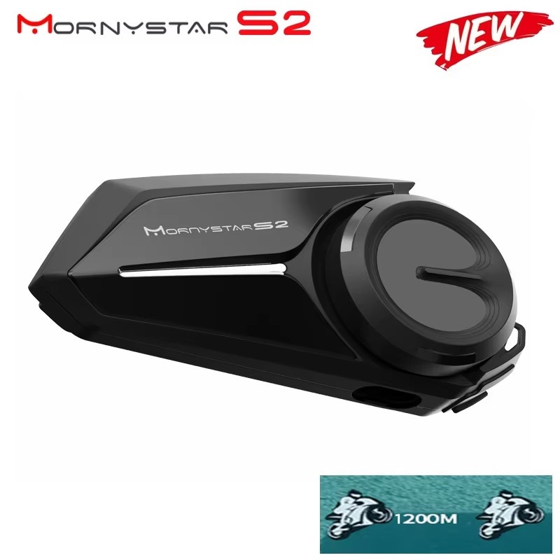 Mornystar S2 Headset helm moto - Universal Motorcycle Helmet Intercom Headset ulasan dan harga