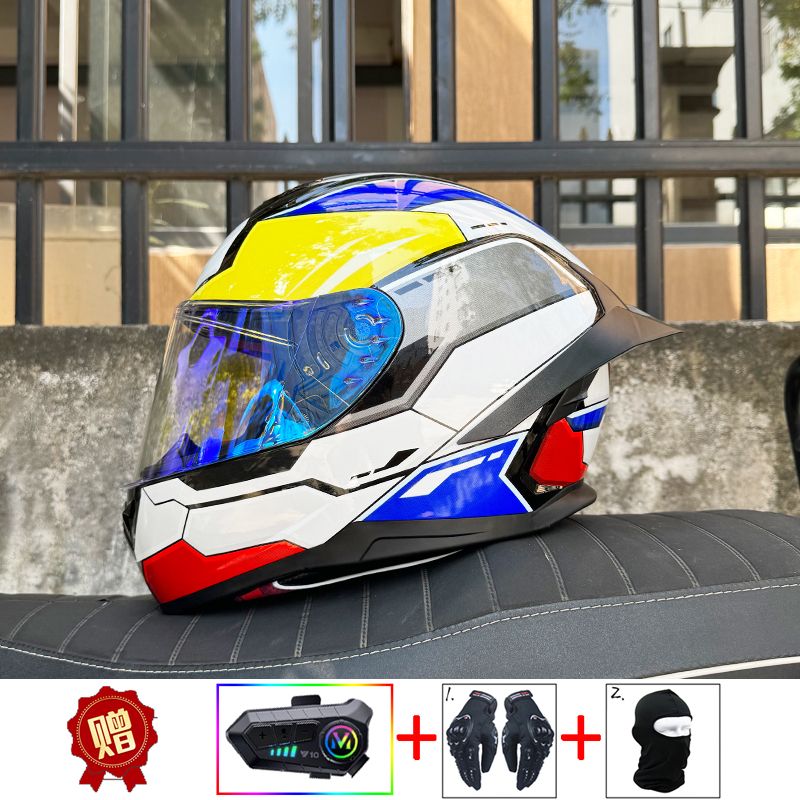 ORZ Helm Sepeda Motor Bluetoot - Full Face Motorcycle Helmet With Bluetooth ulasan dan harga