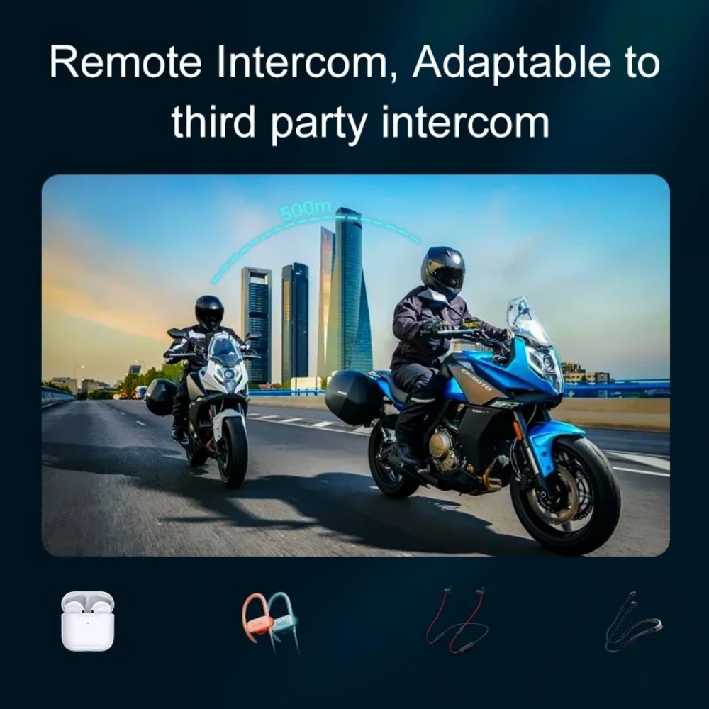 1 atau 2 buah Headset Interkom - Universal Motorcycle Helmet Intercom Headset ulasan dan harga