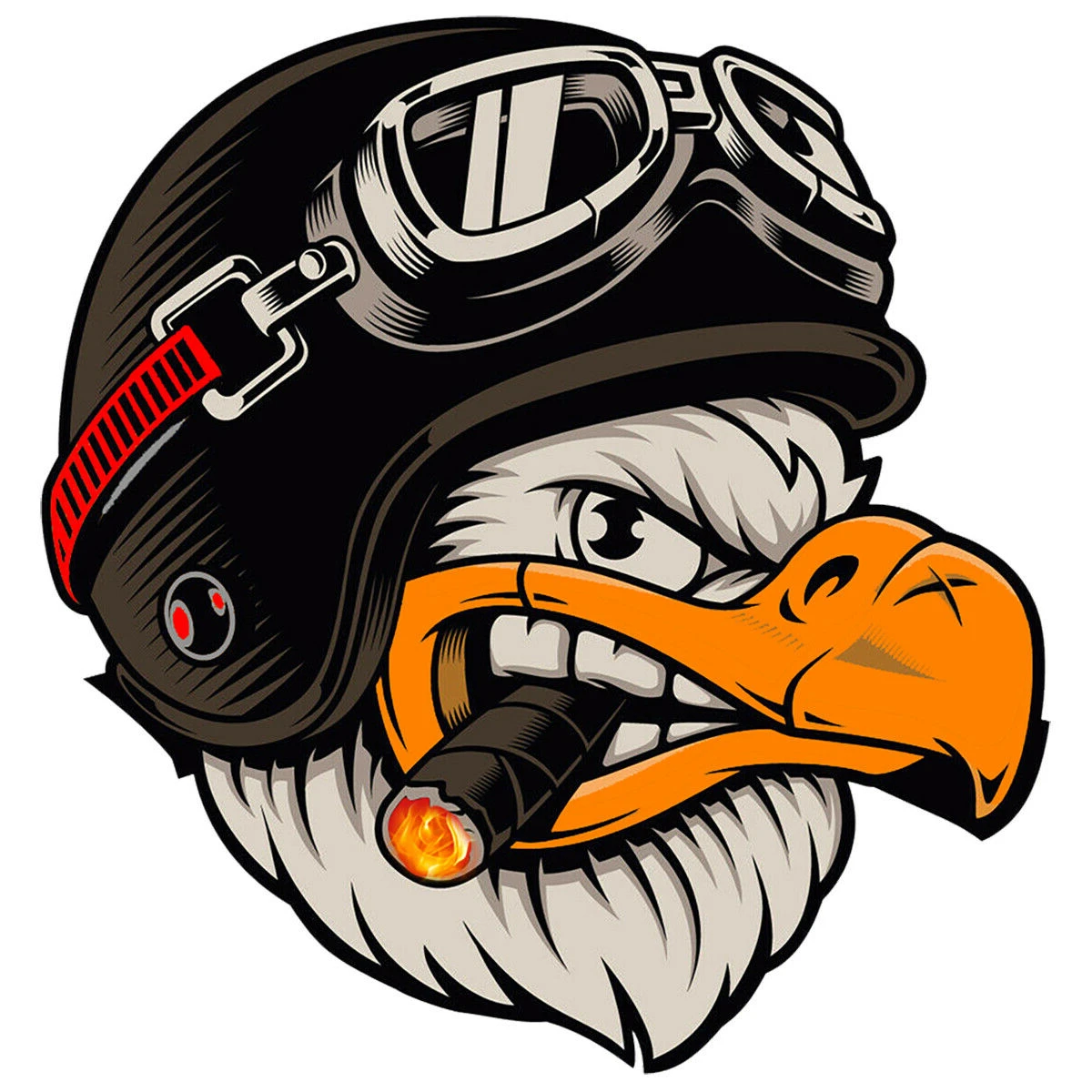 Stiker mobil kepribadian Elang - Motorcycle Helmets ulasan dan harga