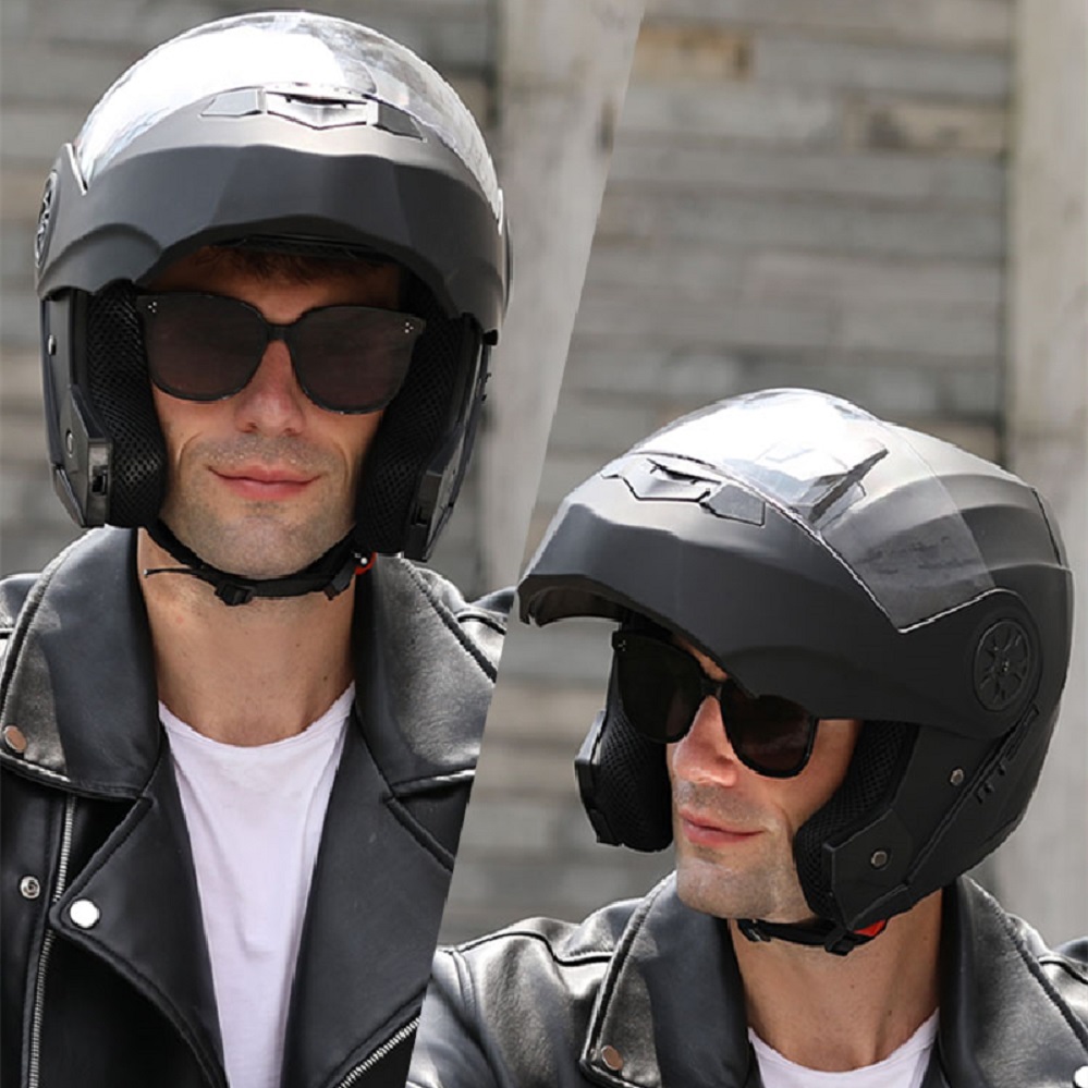Helm Sepeda Motor Pria Bluetoo - Full Face Motorcycle Helmet With Bluetooth ulasan dan harga