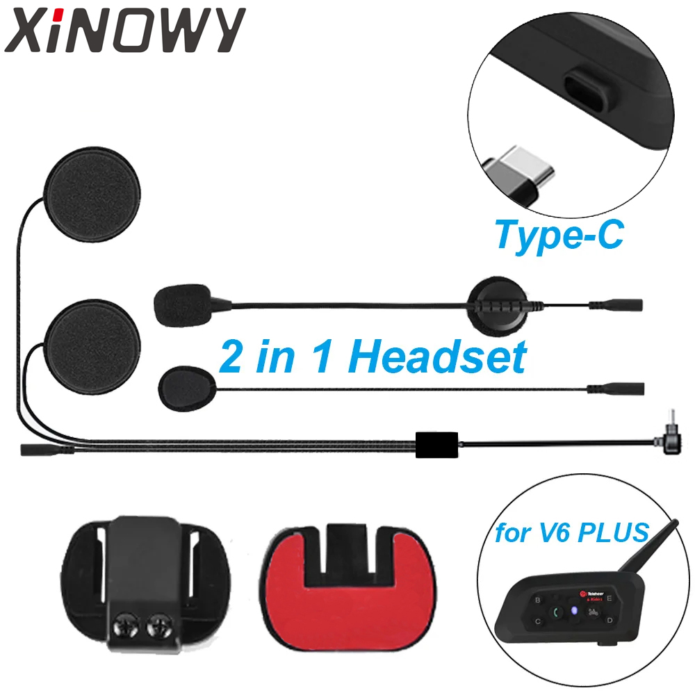 USB-C tipe-c untuk Xinowy V6 P - Full Face Motorcycle Helmet With Bluetooth ulasan dan harga