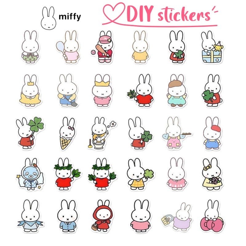 Stiker Miffy Warna Cerah Kreat - Atv Parts ulasan dan harga