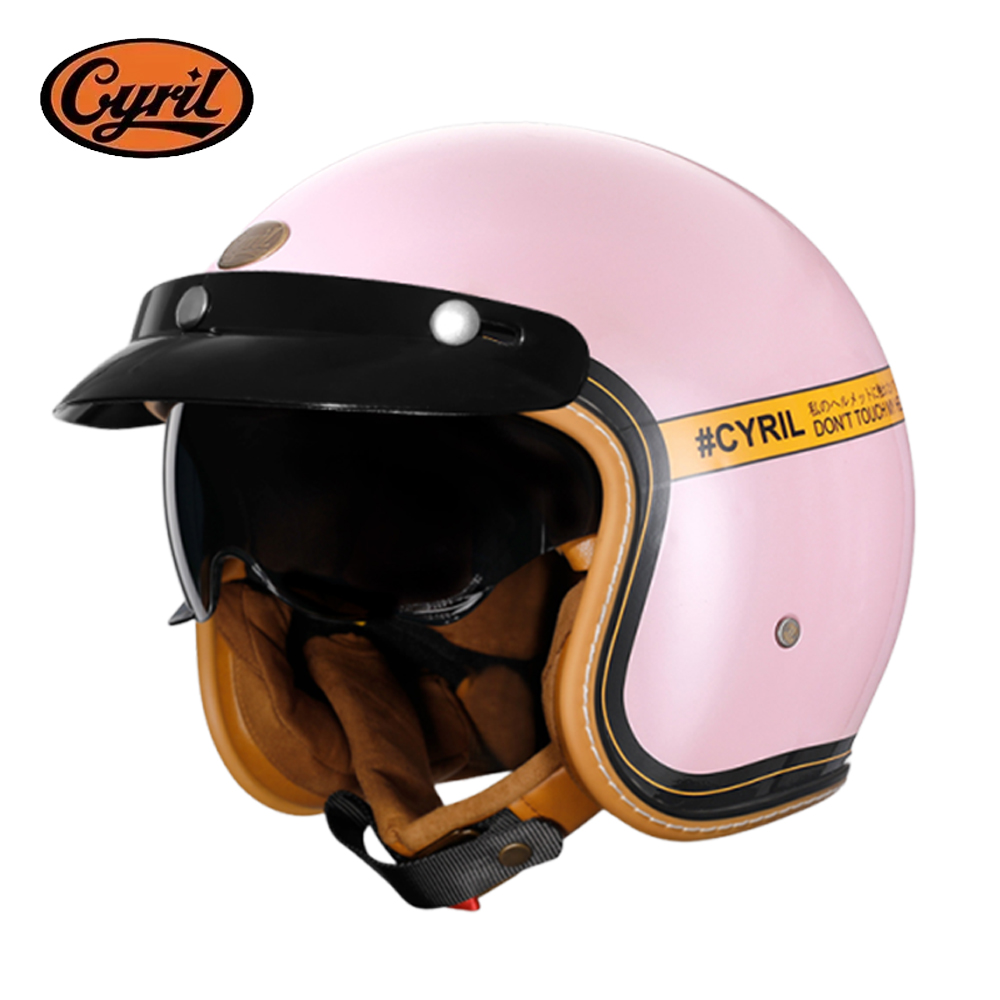 Helm Skuter Listrik Model Retr - Vintage Open Face Retro Helmet ulasan dan harga