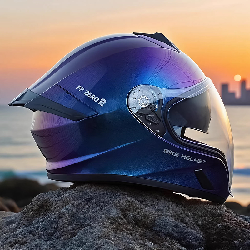 Helm Sepeda Motor Full Face De - Quick Release Buckle Motorcycle Helmet ulasan dan harga