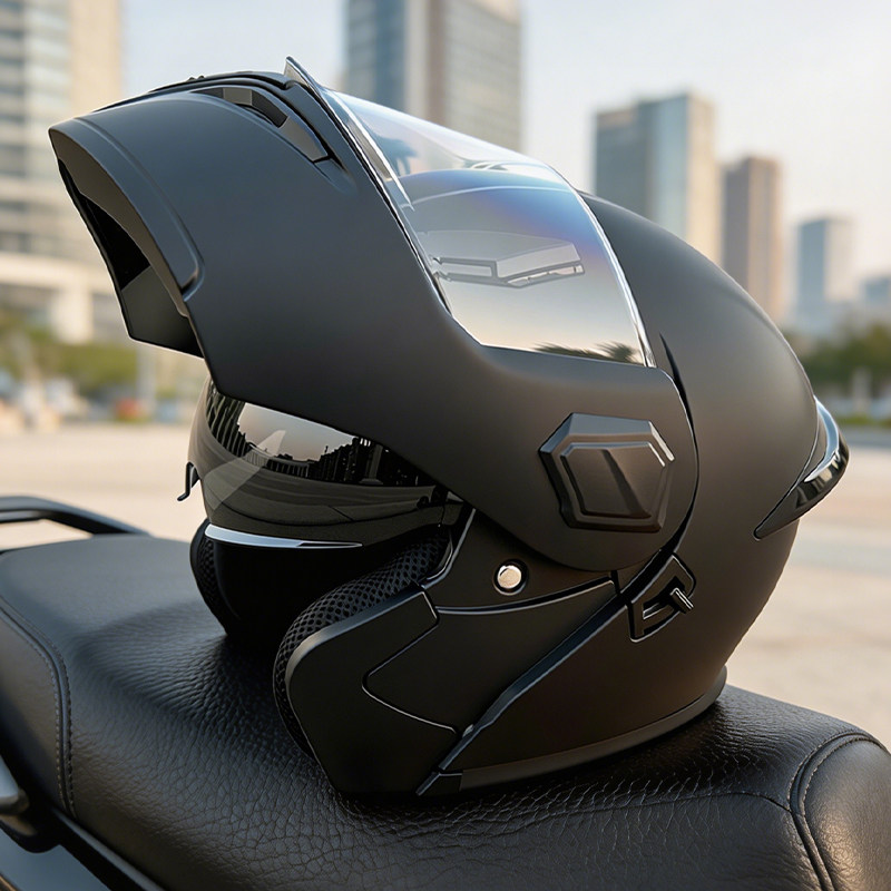 Helm Motor Modular Model Flip  - Modular Flip Up Motorcycle Helmet Dot Approved ulasan dan harga