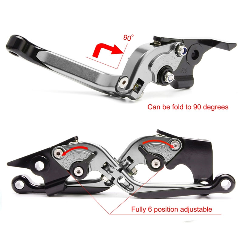 Untuk MT-07 FZ-07 MT 07 FZ07 M - Cnc Aluminum Adjustable Brake Clutch Levers ulasan dan harga