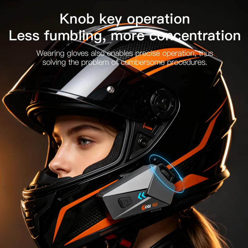 Kebidumei 1/2x Headset Helm Mo - Full Face Motorcycle Helmet With Bluetooth ulasan dan harga