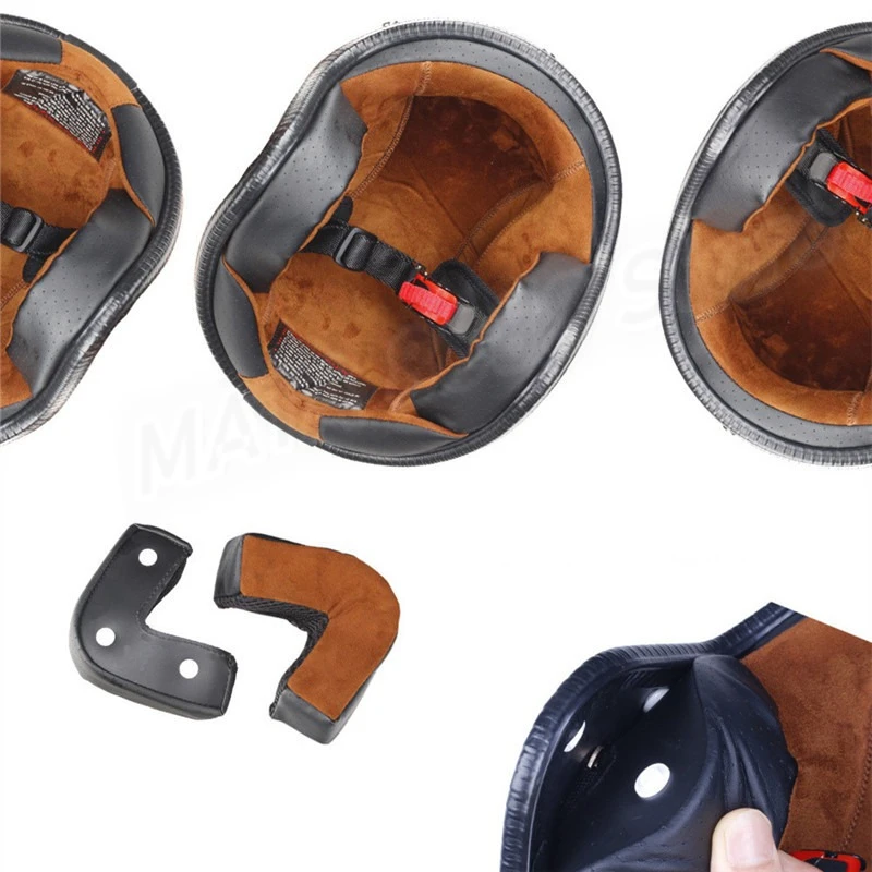 Helm Motor Retro dengan Lapisa - Vintage Open Face Retro Helmet ulasan dan harga